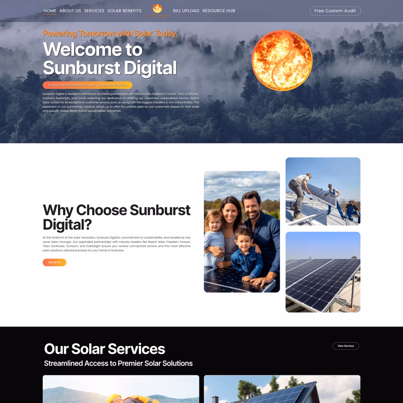 Solar Sunburst Digital